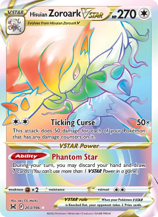 Hisuian Zoroark VSTAR, Pokémon card