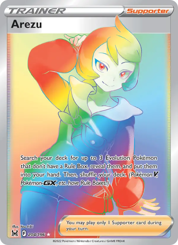 Arezu, Pokémon card
