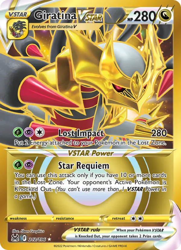 Giratina VSTAR, Pokémon card