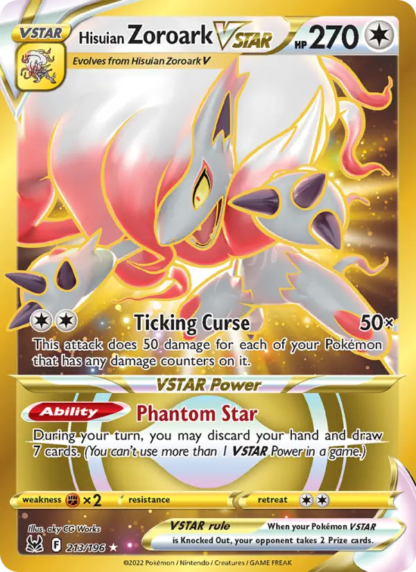 Hisuian Zoroark VSTAR, Pokémon card