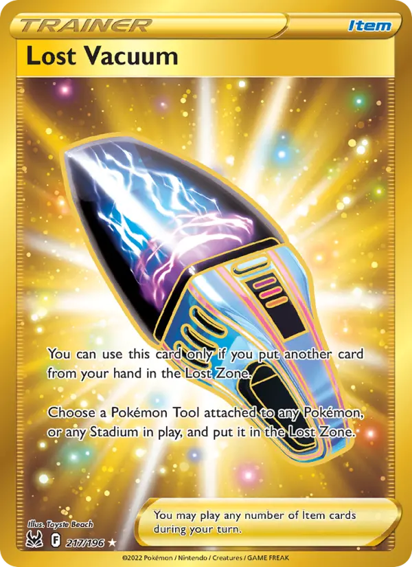 Lost Vacuum, Pokémon card