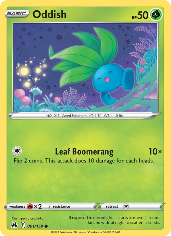 Oddish, Pokémon card