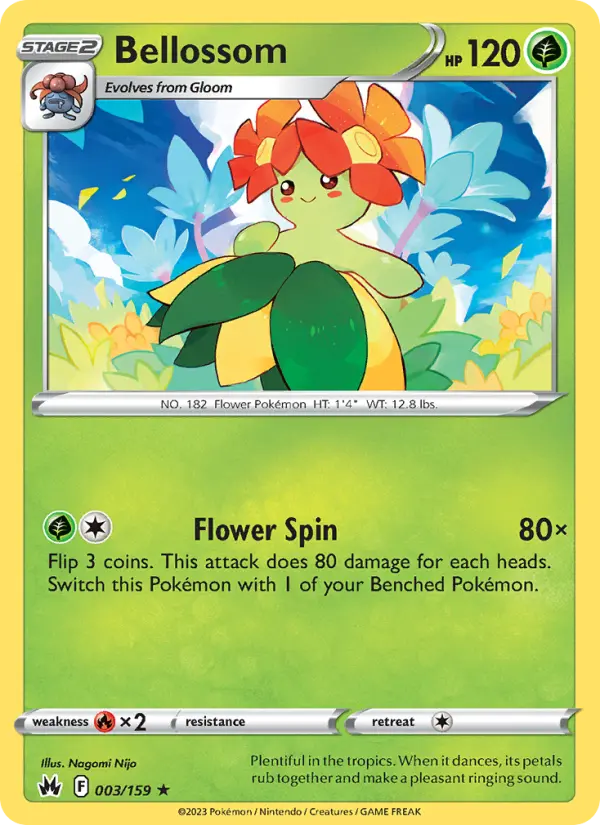 Bellossom, Pokémon card
