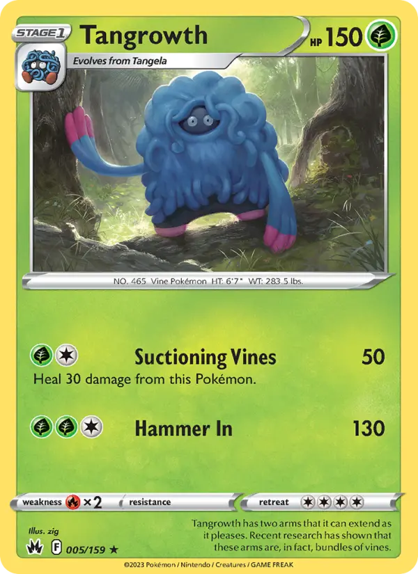 Tangrowth, Pokémon card