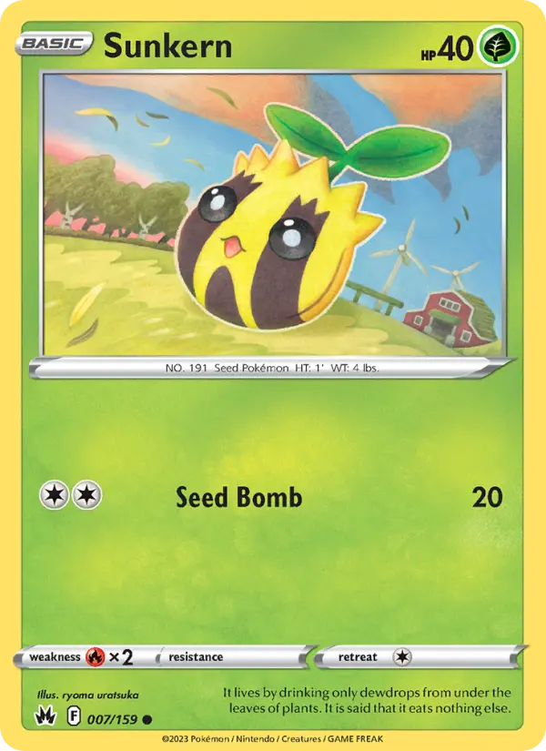 Sunkern, Pokémon card