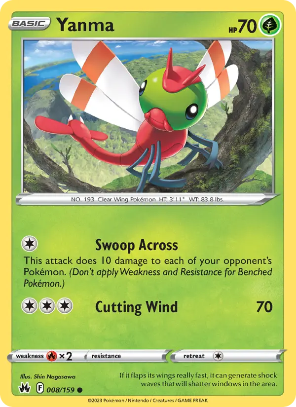 Yanma, Pokémon card