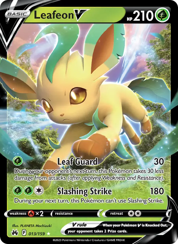 Leafeon V, Pokémon card