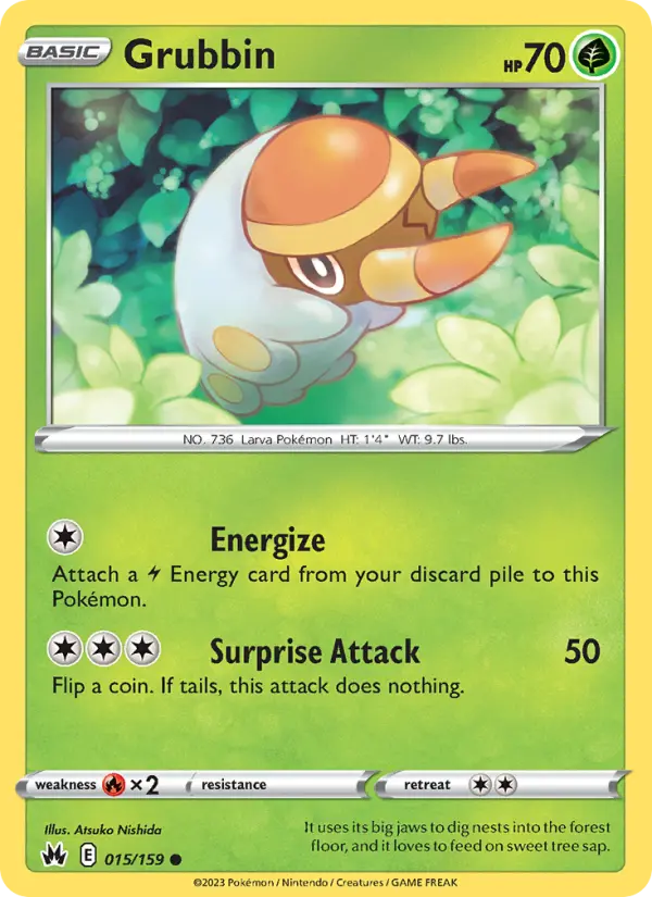 Grubbin, Pokémon card