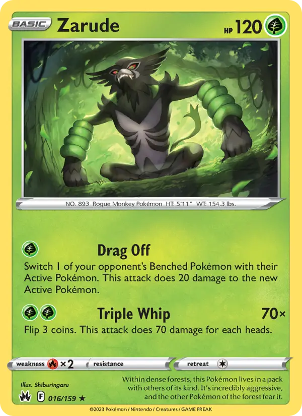 Zarude, Pokémon card
