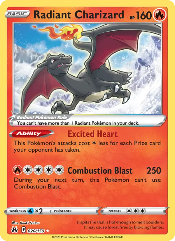 Radiant Charizard, Pokémon card