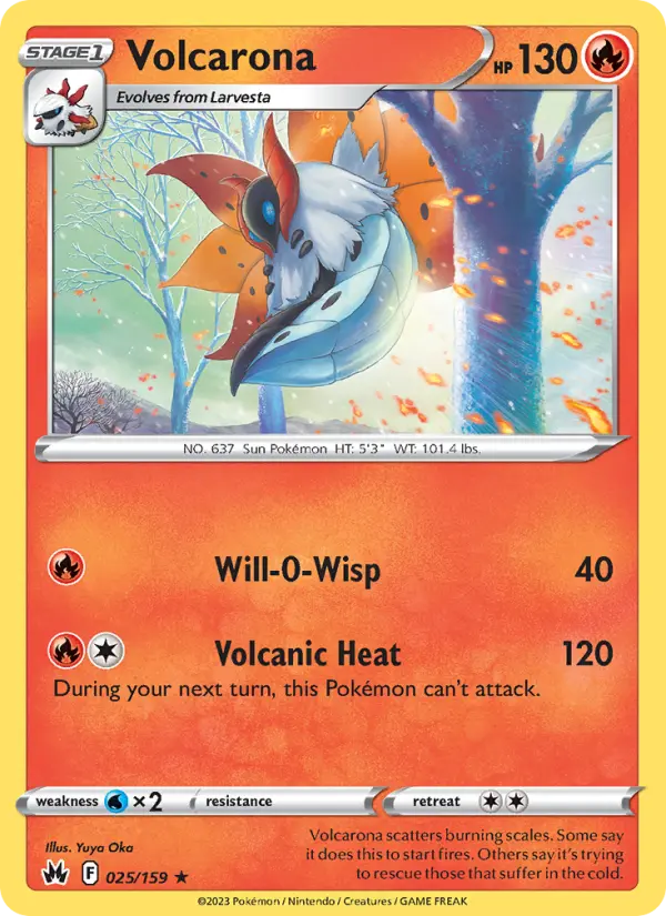 Volcarona, Pokémon card
