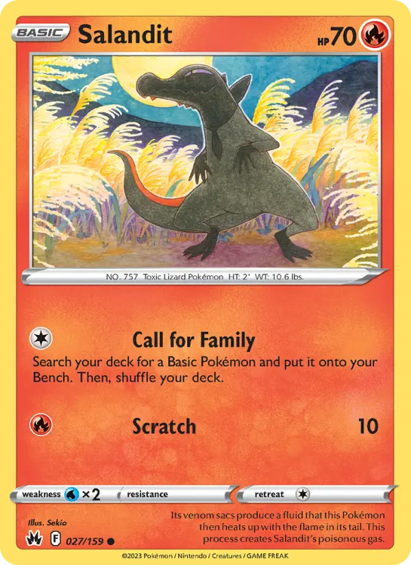 Salandit, Pokémon card