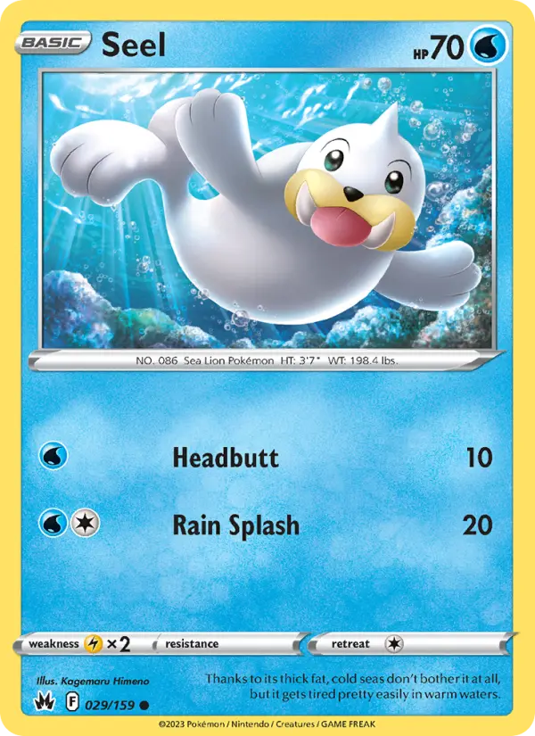 Seel, Pokémon card
