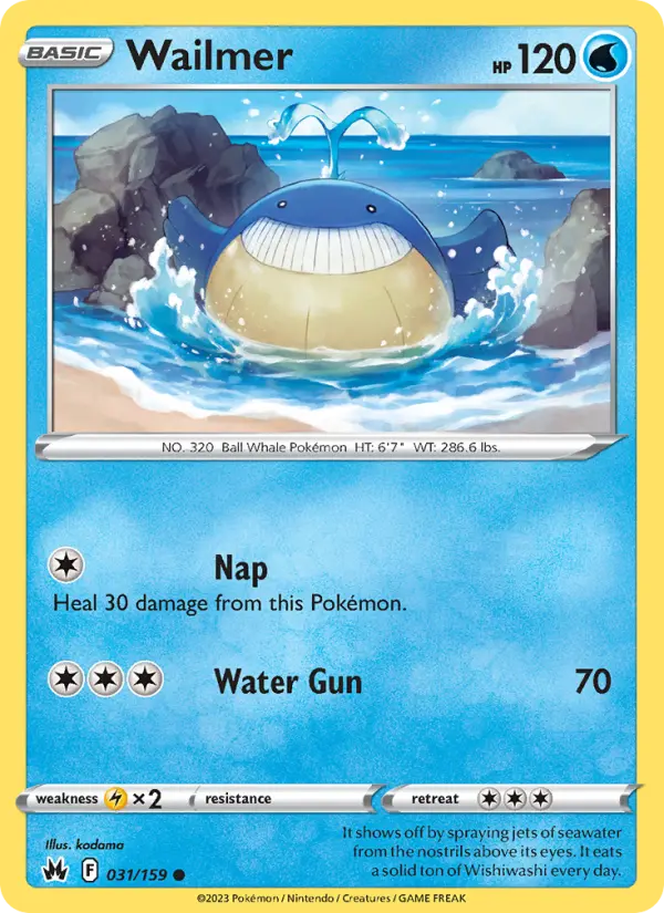Wailmer, Pokémon card