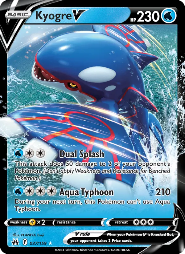 Kyogre V, Pokémon card