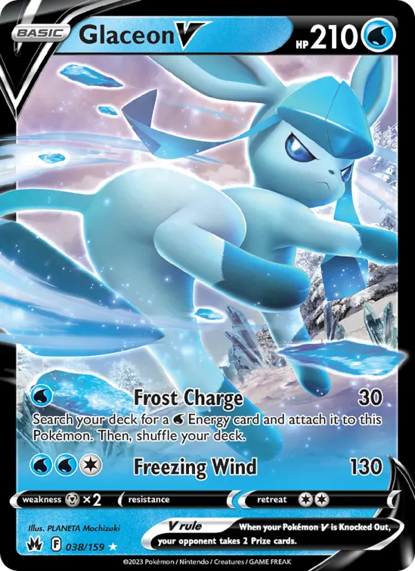 Glaceon V, Pokémon card