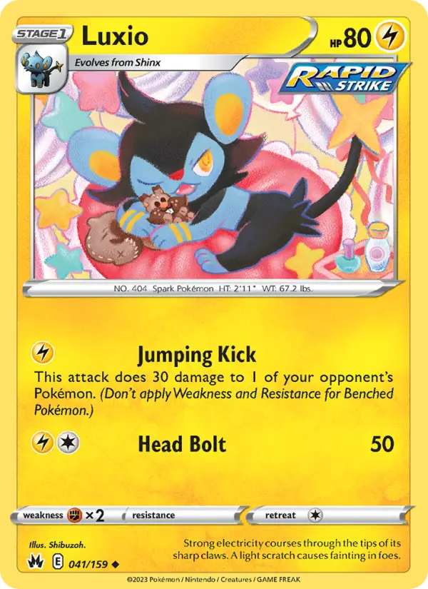Luxio, Pokémon card