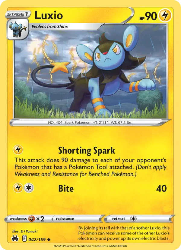 Luxio, Pokémon card