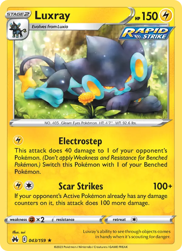 Luxray, Pokémon card
