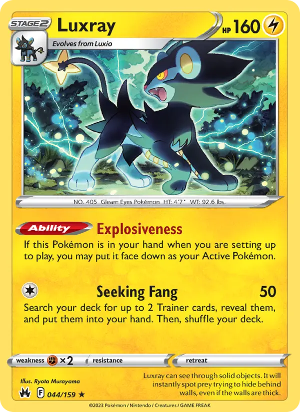 Luxray, Pokémon card