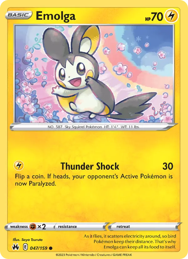 Emolga, Pokémon card