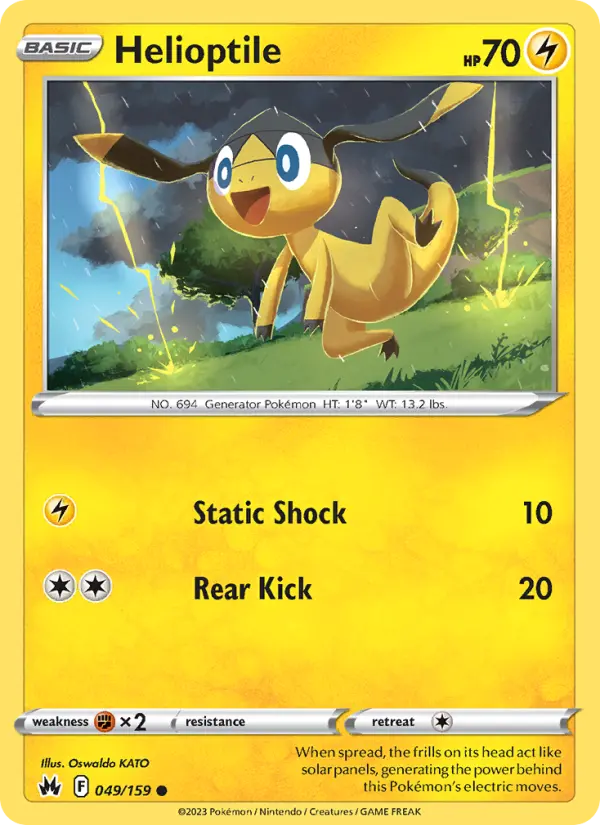 Helioptile, Pokémon card