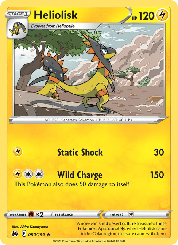 Heliolisk, Pokémon card