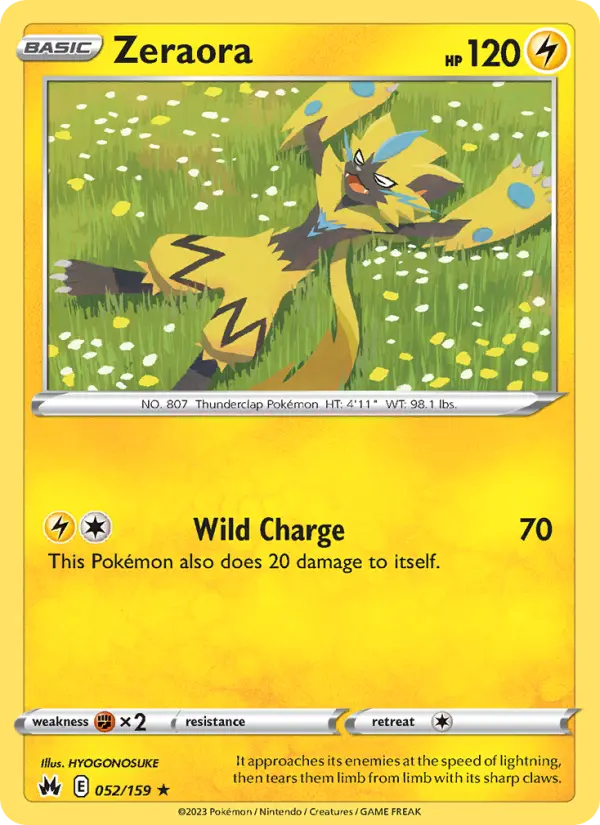 Zeraora, Pokémon card