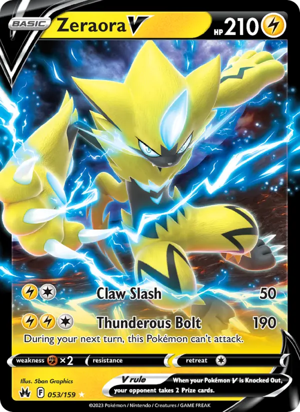 Zeraora V, Pokémon card