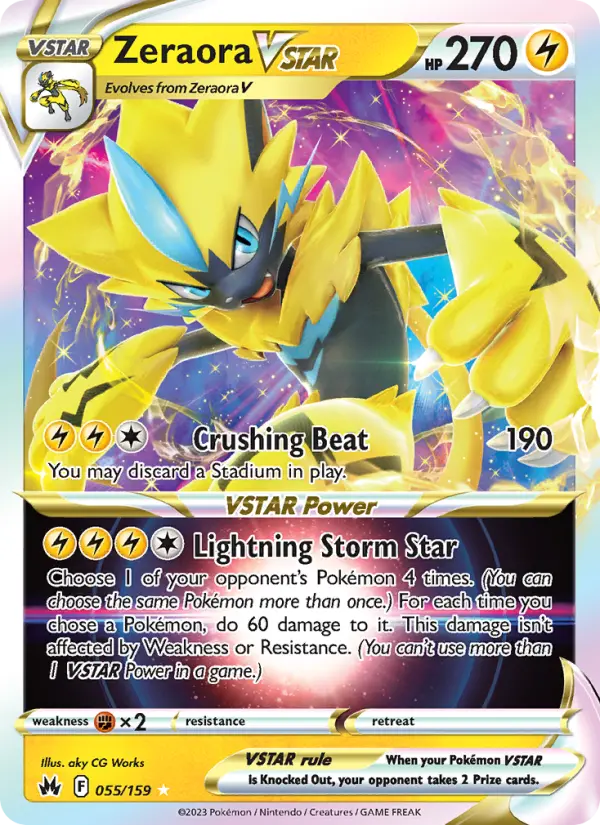 Zeraora VSTAR, Pokémon card