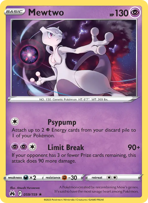 Mewtwo, Pokémon card