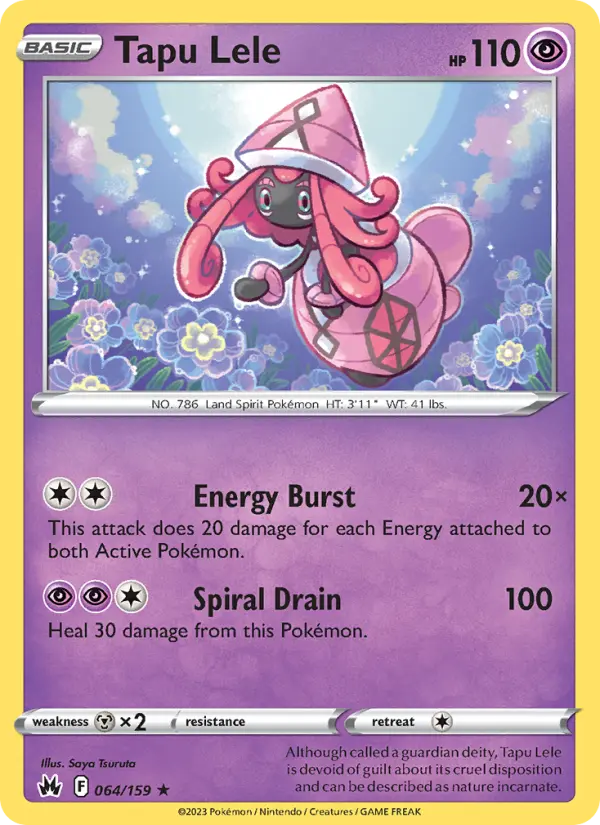 Tapu Lele, Pokémon card
