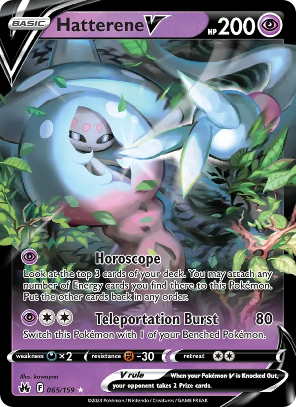 Hatterene V, Pokémon card