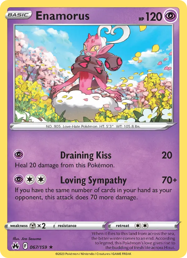 Enamorus, Pokémon card