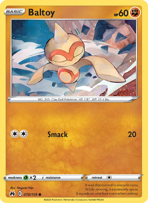Baltoy, Pokémon card