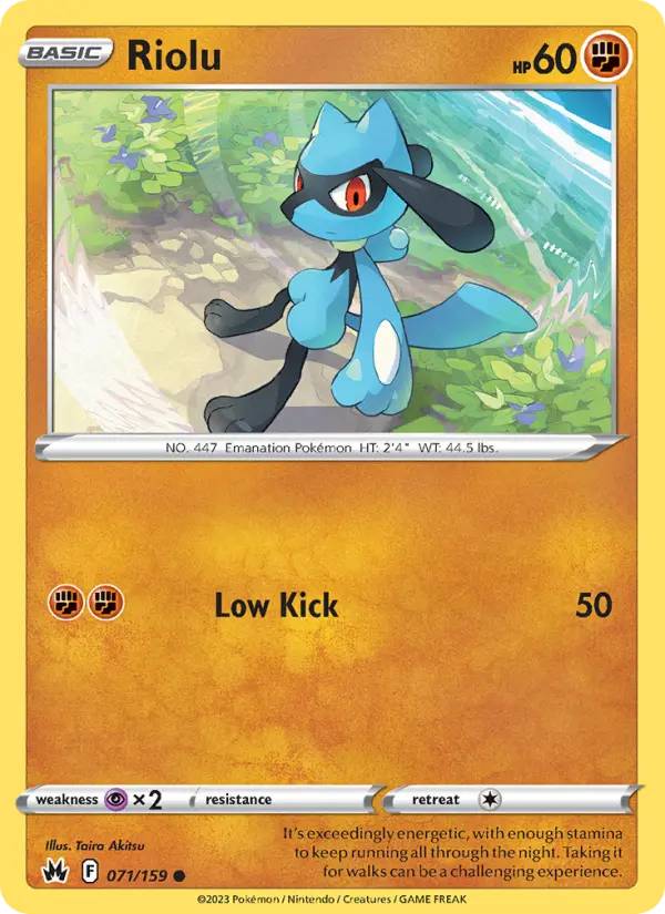 Riolu, Pokémon card