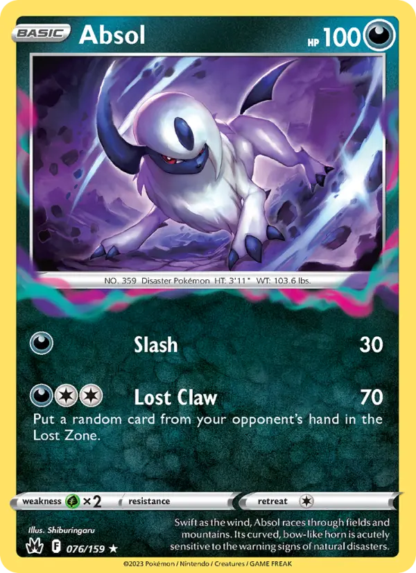 Absol, Pokémon card