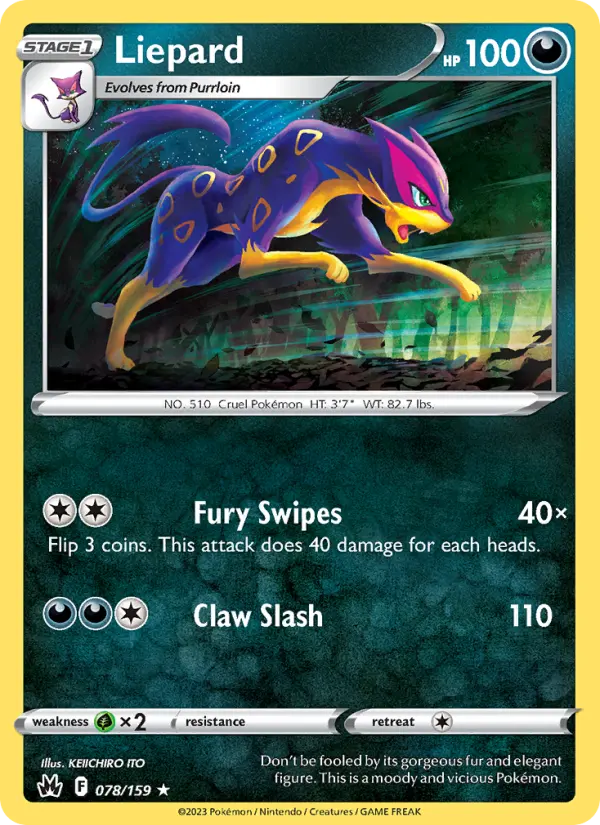 Liepard, Pokémon card