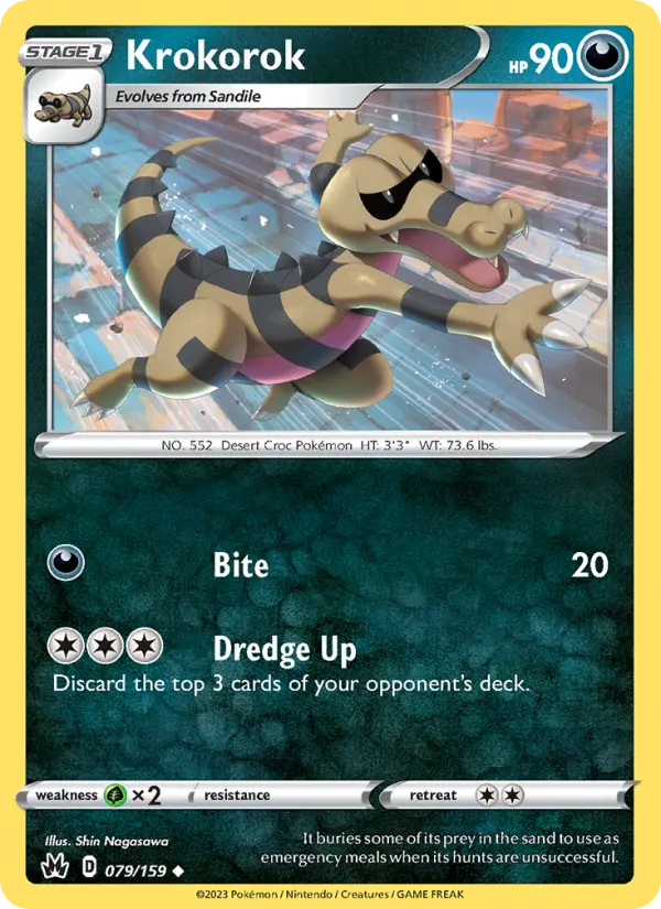 Krokorok, Pokémon card