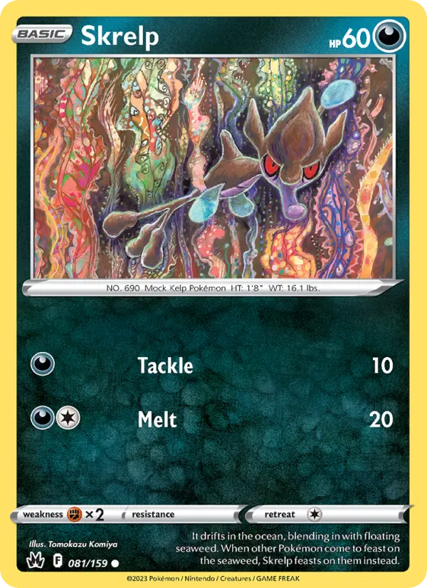 Skrelp, Pokémon card