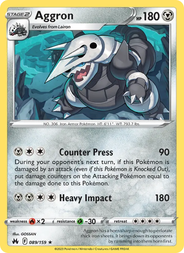 Aggron, Pokémon card