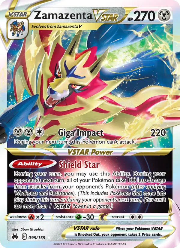 Zamazenta VSTAR, Pokémon card