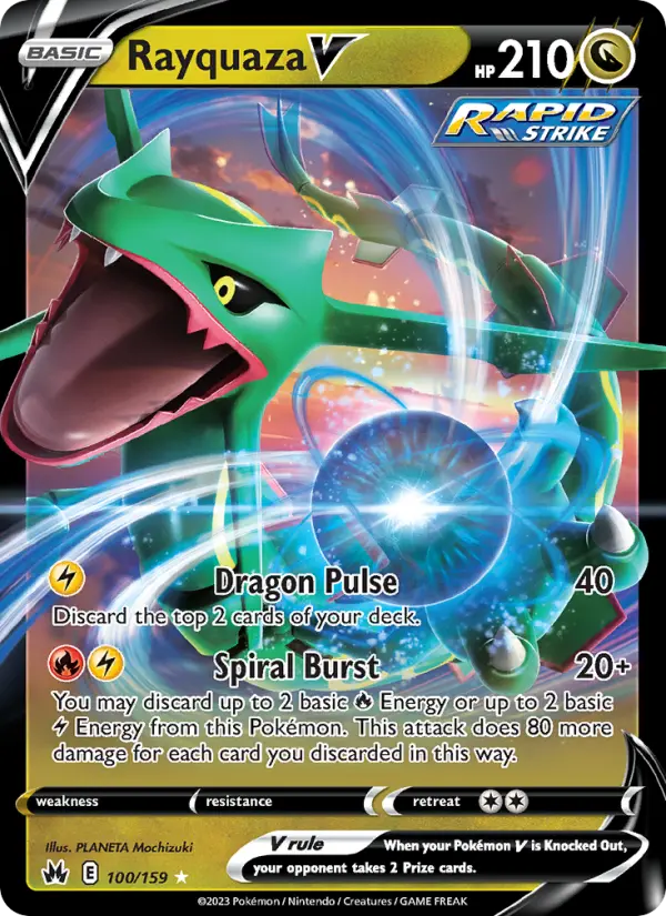Rayquaza V, Pokémon card