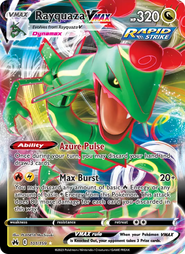 Rayquaza VMAX, Pokémon card