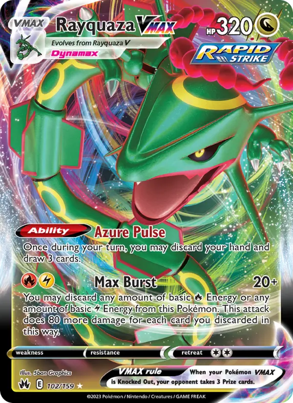 Rayquaza VMAX, Pokémon card