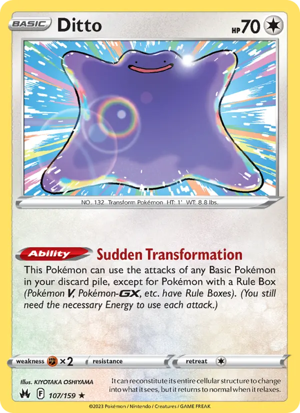 Ditto, Pokémon card