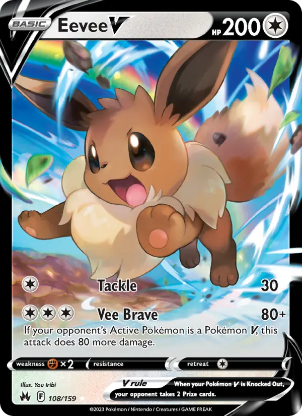 Eevee V, Pokémon card