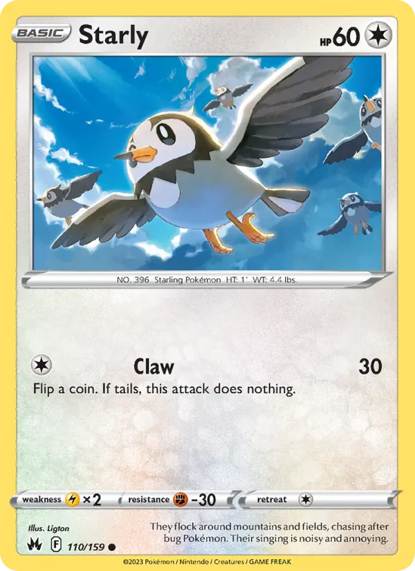 Starly, Pokémon card