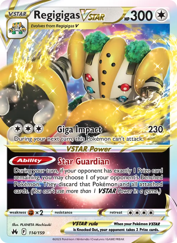 Regigigas VSTAR, Pokémon card