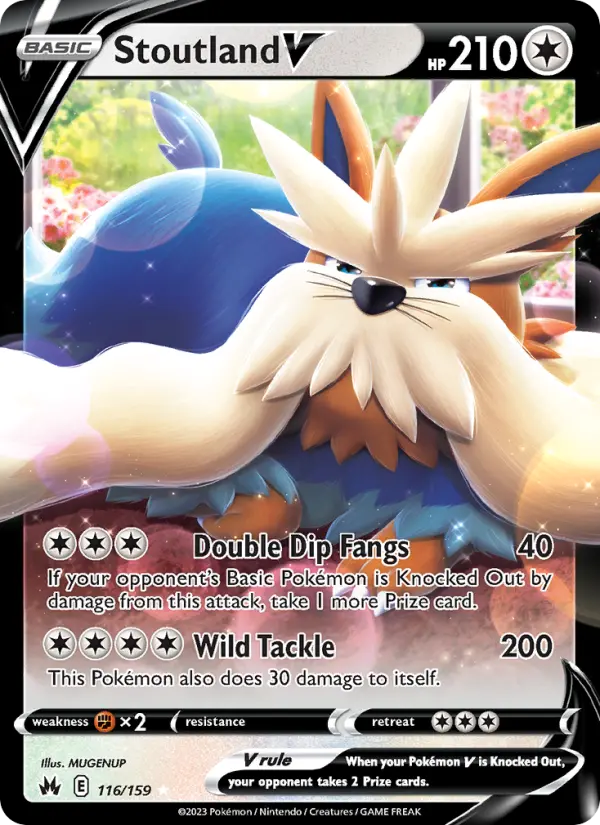 Stoutland V, Pokémon card